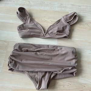 Skims Swim | Shaping Top & Ruched High Waisted Bottom